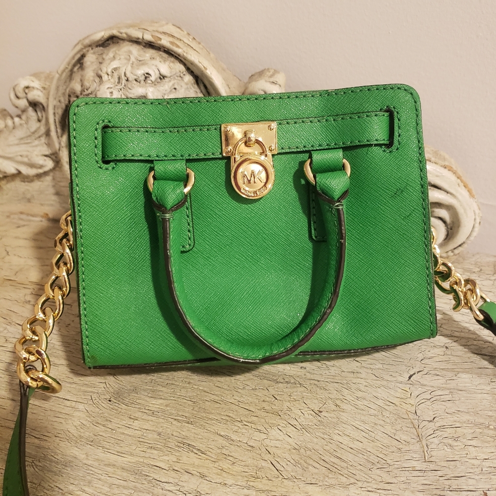 Rare Michael Kors Green Handbag